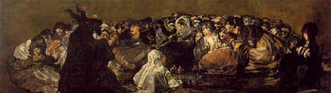 Francisco de goya y Lucientes Witches Sabbath Spain oil painting art